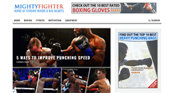 Desktop Screenshot of mightyfighter.com