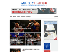 Tablet Screenshot of mightyfighter.com
